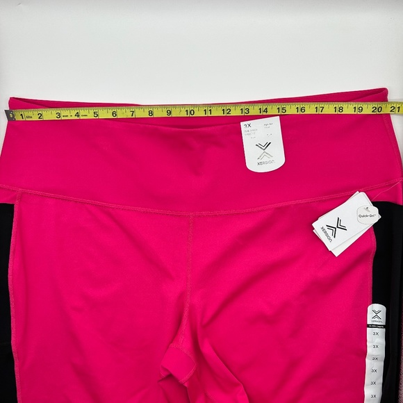 Xersion Women's Plus Size Pink High Rise Quick Dry 7/8 Ankle Leggings 1X 2X 3X - Picture 10 of 10